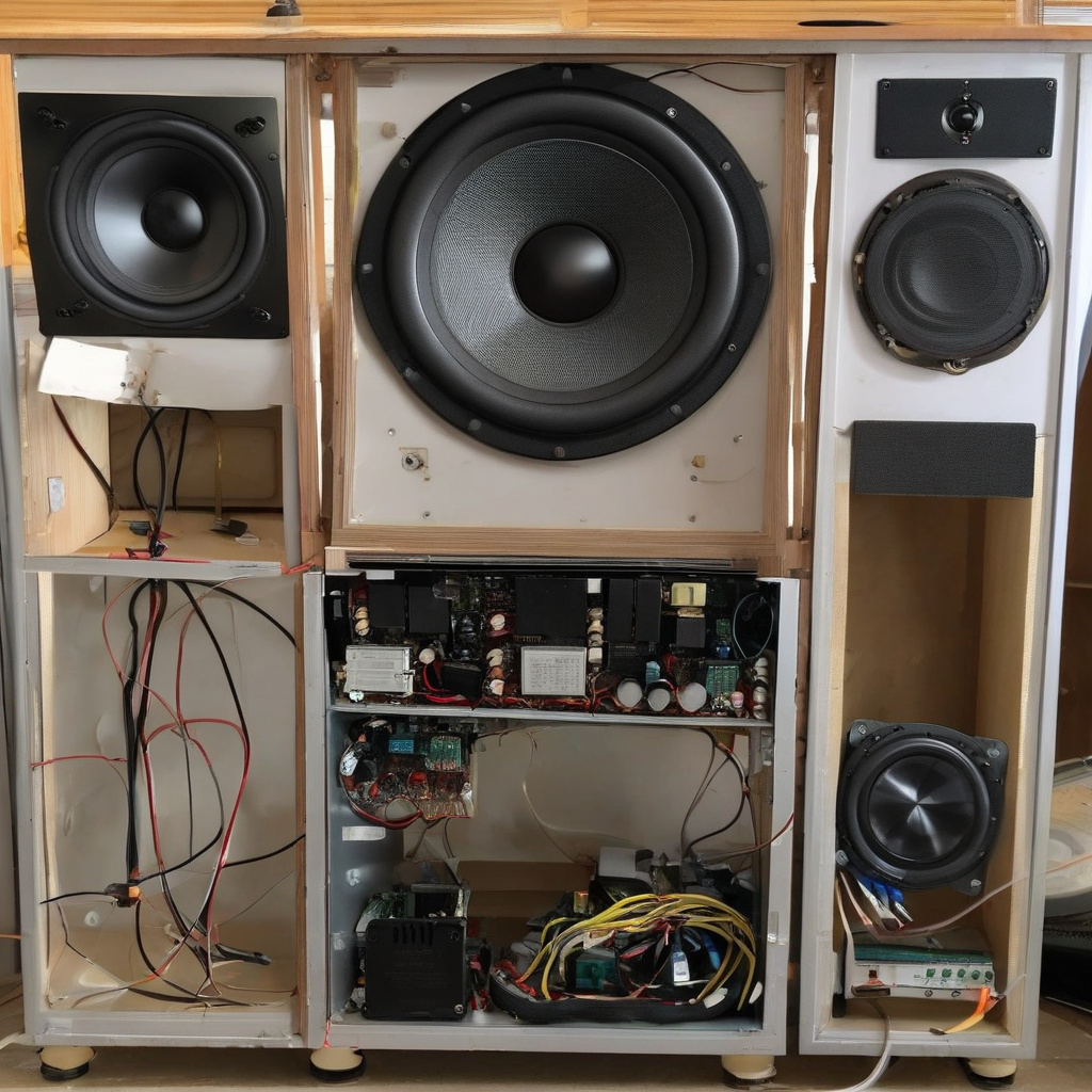 домашня акустична система з ознаками несправності, ремонт акустичних систем Тернопіль