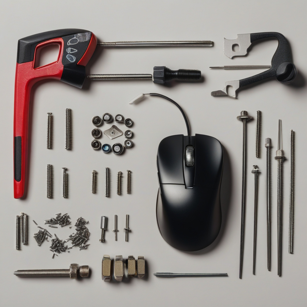 внутрішня плата комп’ютерної миші та мікроперемикачі