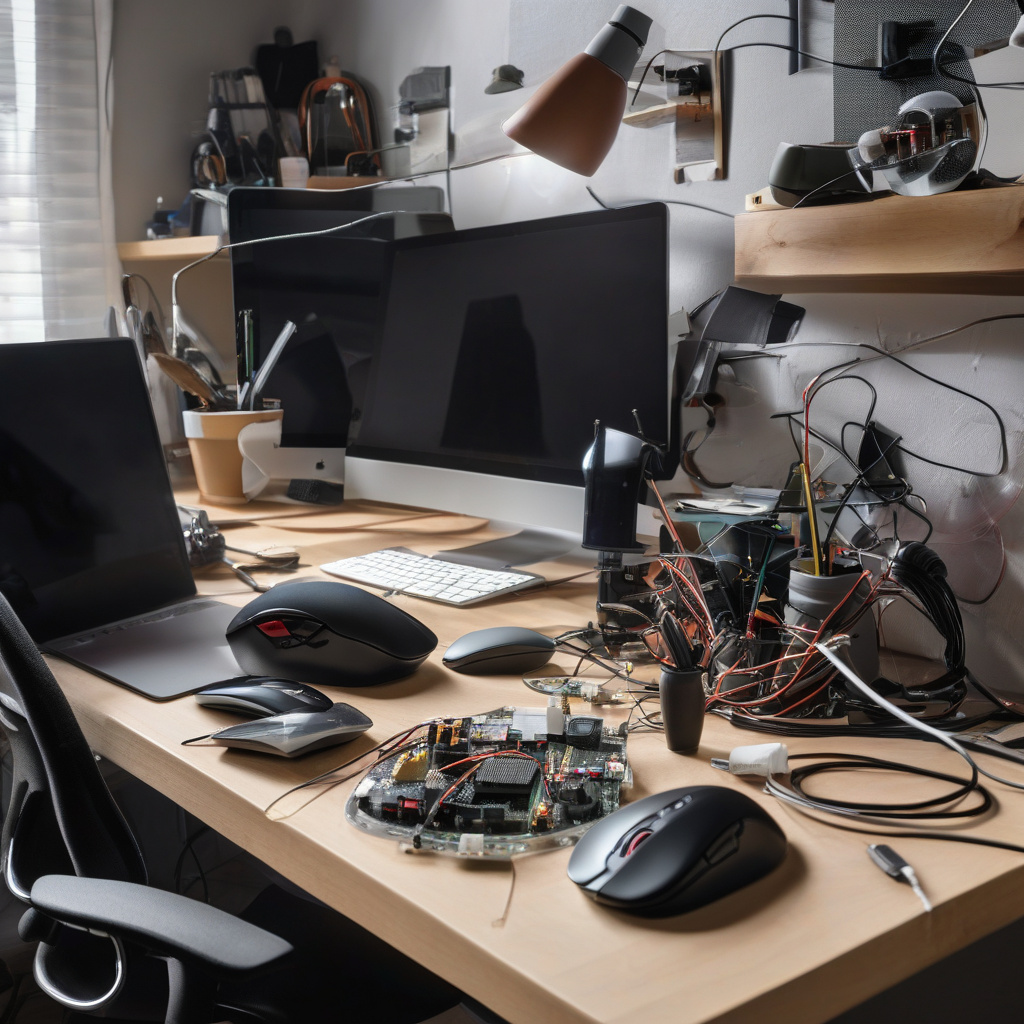 щоденне використання комп’ютерної миші за робочим столом