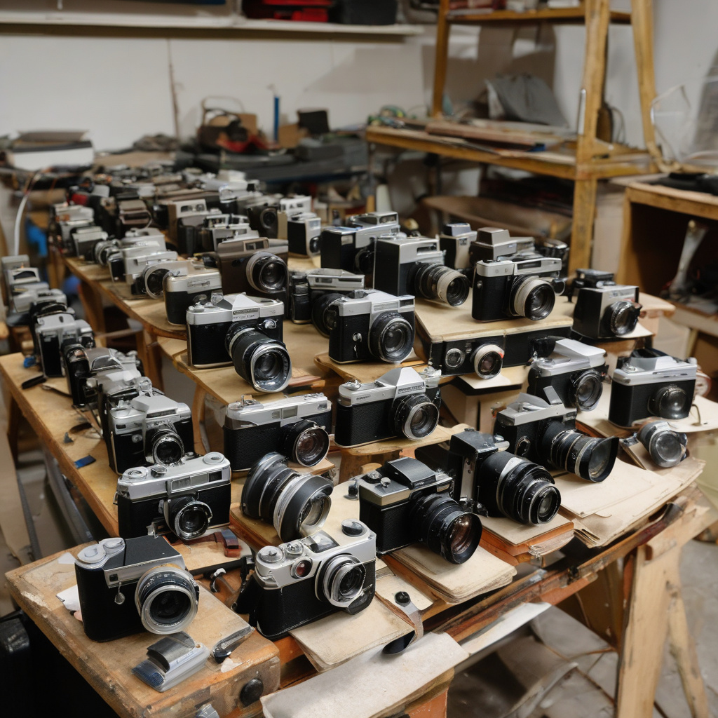 робота затвора плівкового фотоапарата після обслуговування