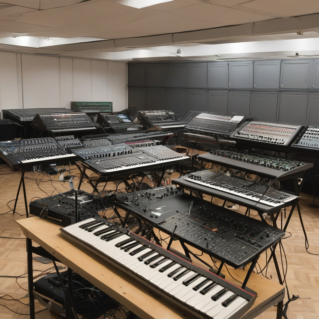 синтезатор після ремонту в студії