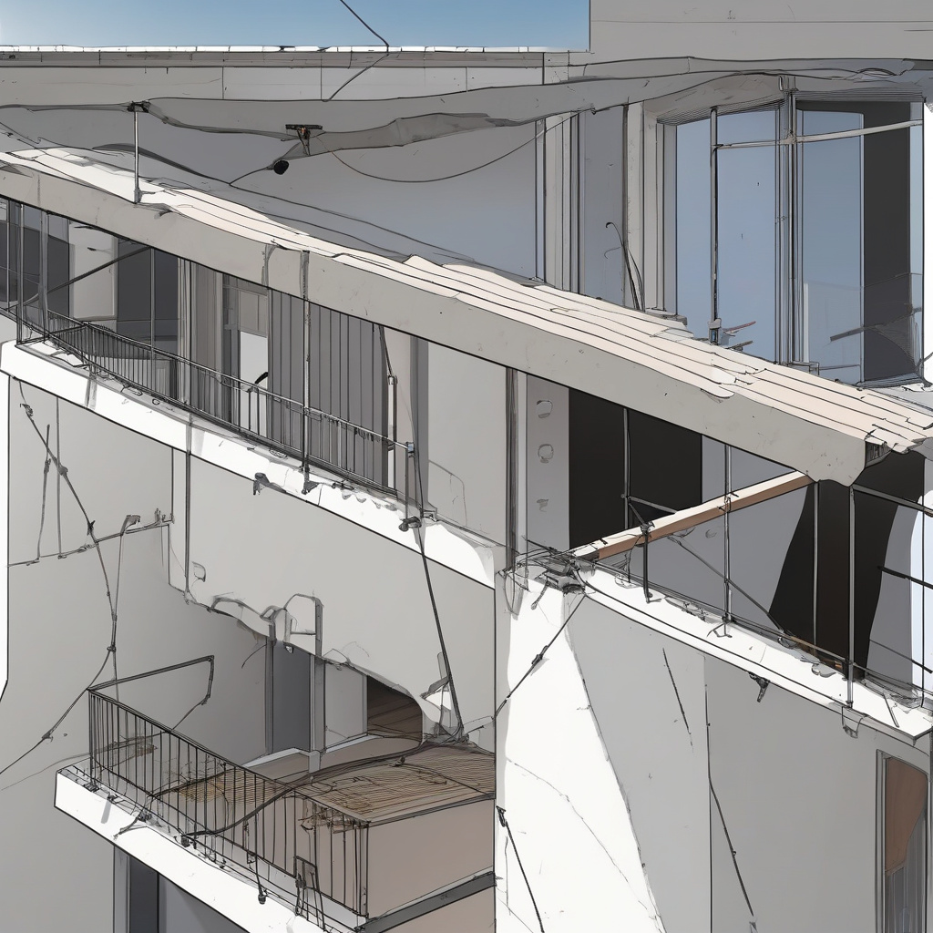 Modern balcony roof with sustainable materials