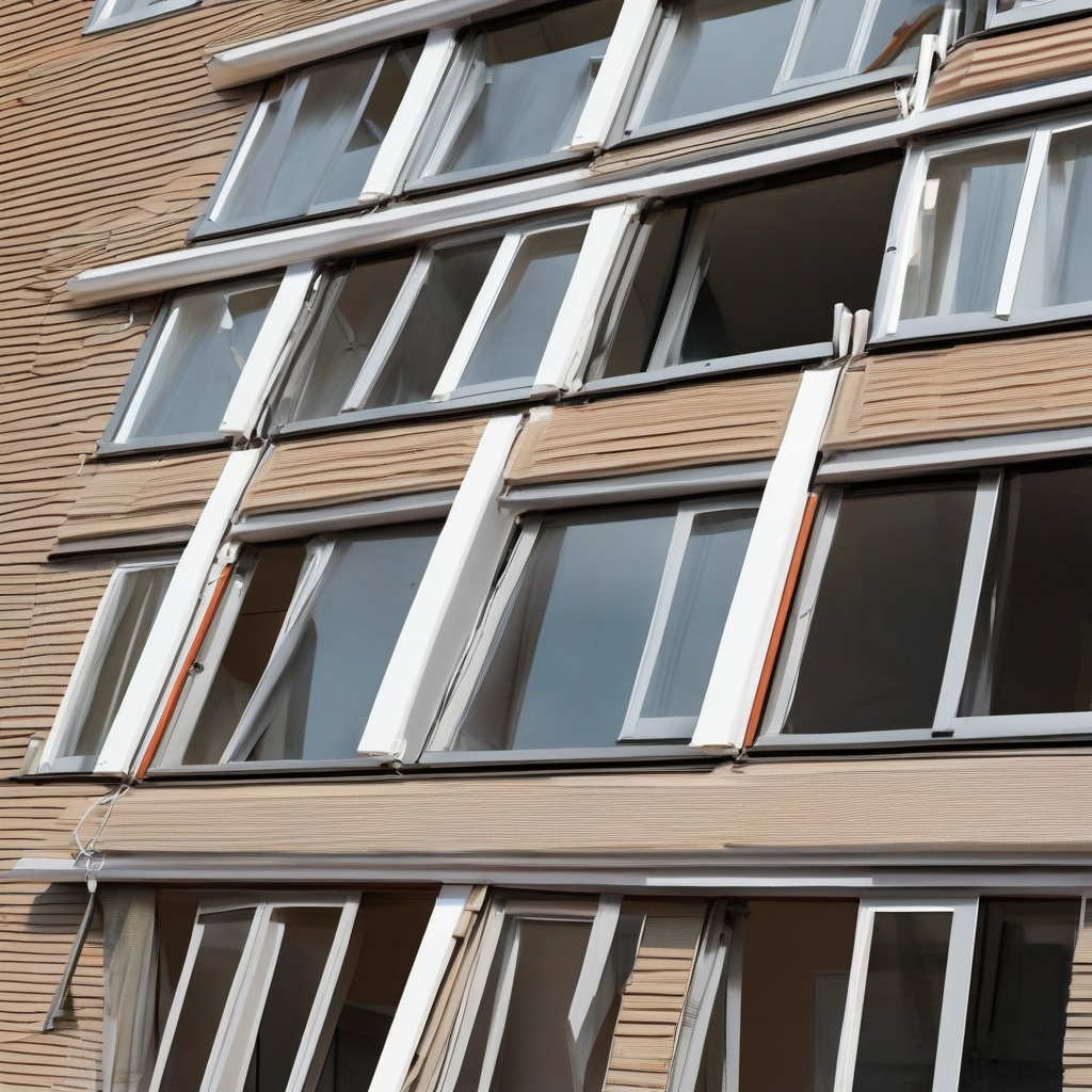 Innovative plastic window slope design Stylishly installed plastic window slopes