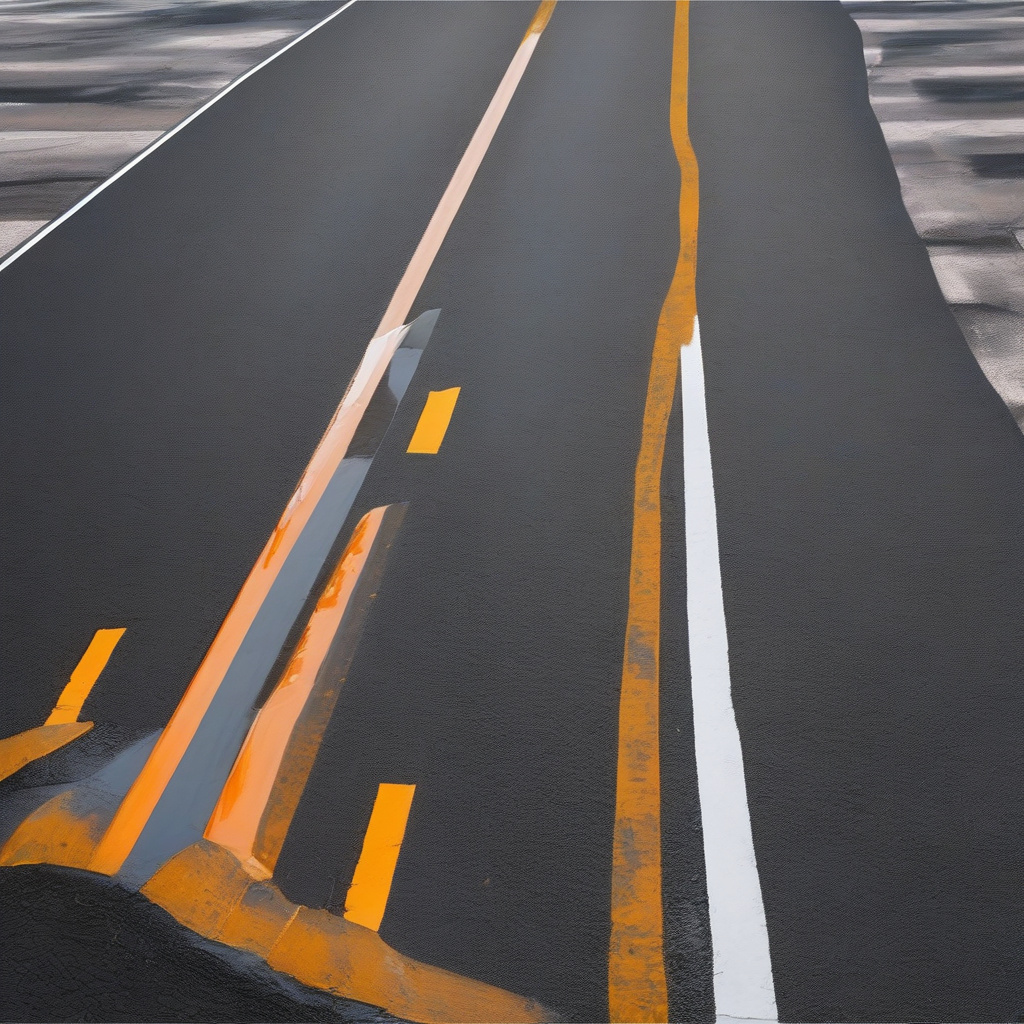 Reflective paint used in road safety Reflective road marking with safety benefits
