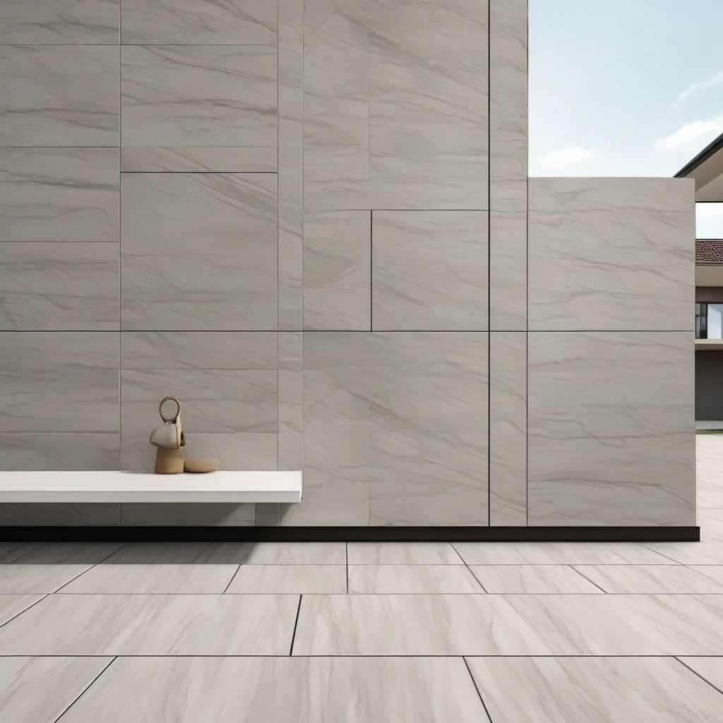 Porcelain stoneware showing natural texture