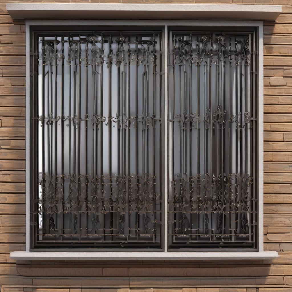 Exquisite Designs in Wrought Iron Grilles Stylish wrought iron window grille design