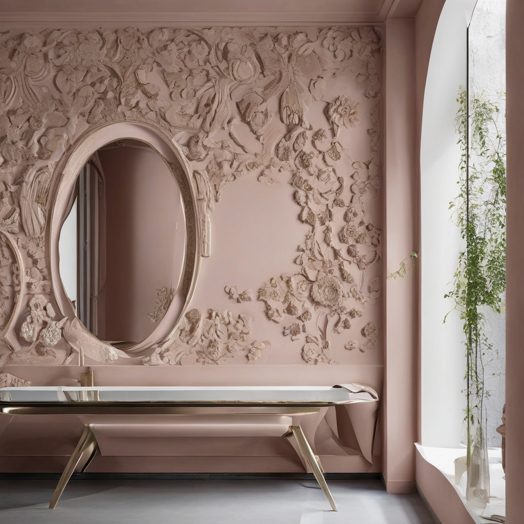 Luxury interior with Venetian Plaster