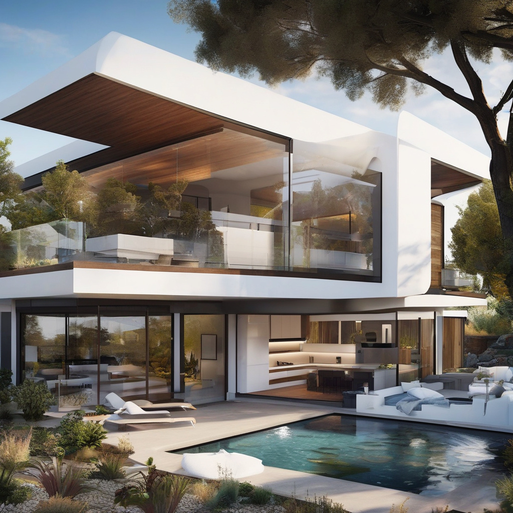 Elegance Meets Innovation: Style in High-tech Architecture stylish high-tech living space