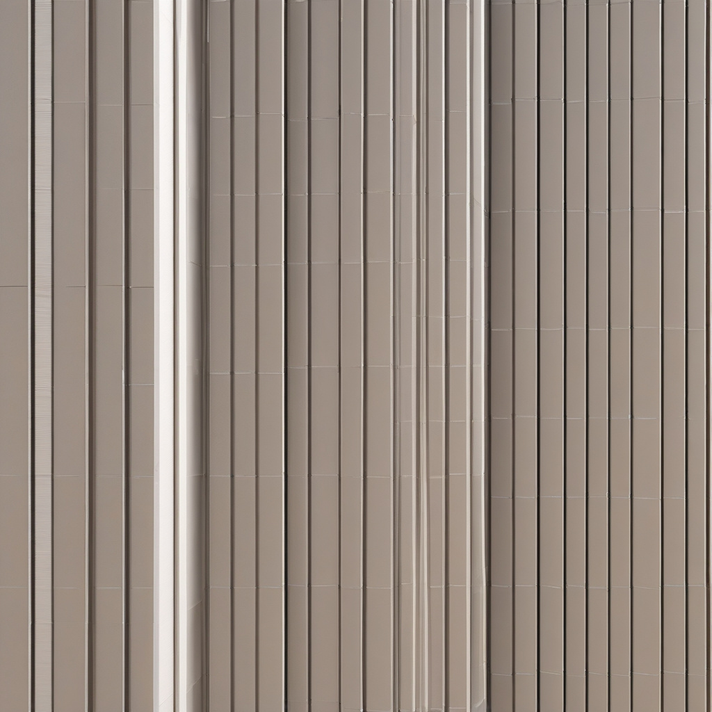 Modern metal siding with finishing strip