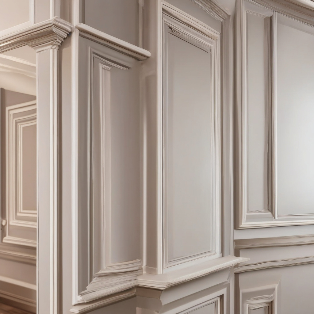 Professionals install intricate facade molding in Los Angeles