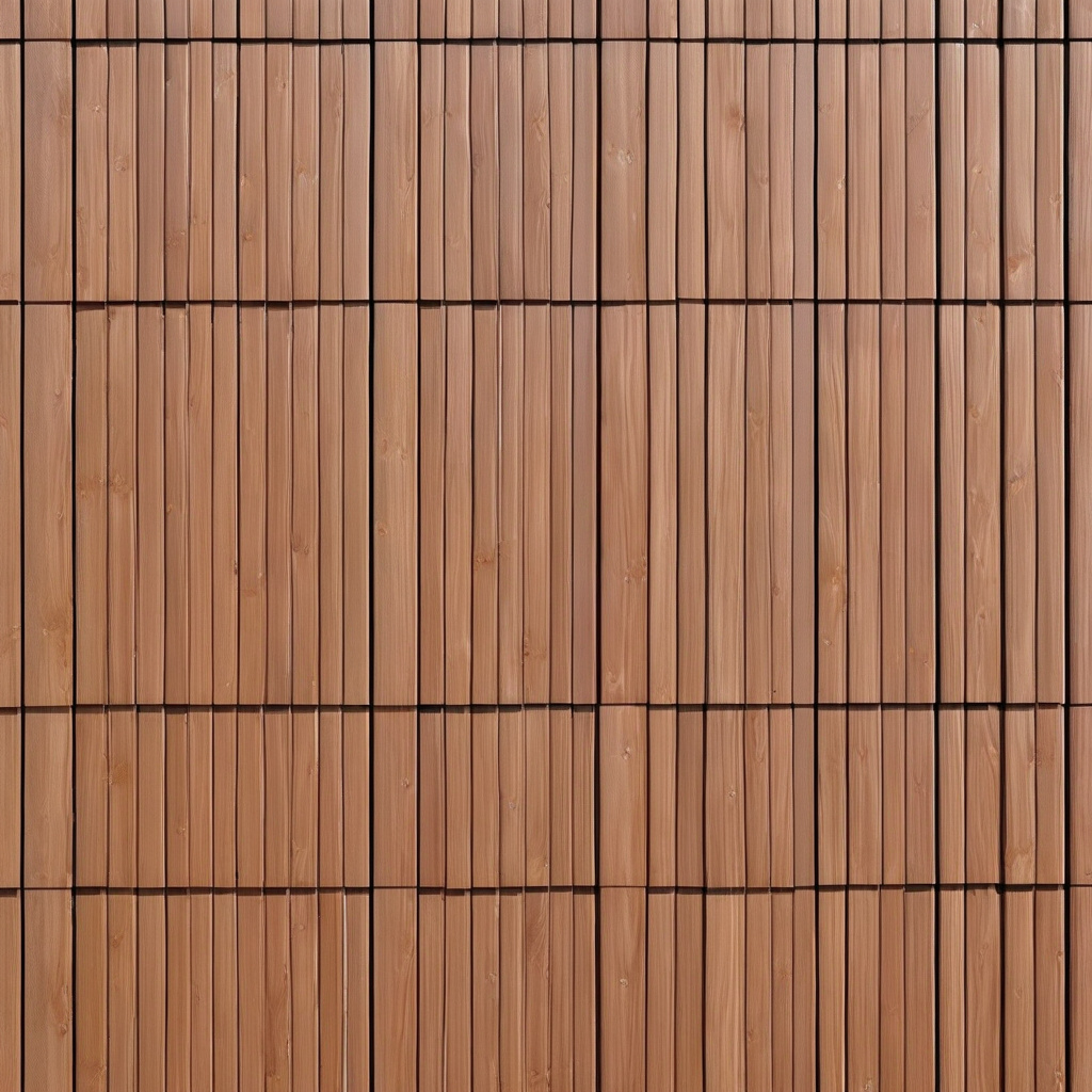 Close-up of timber imitation cladding