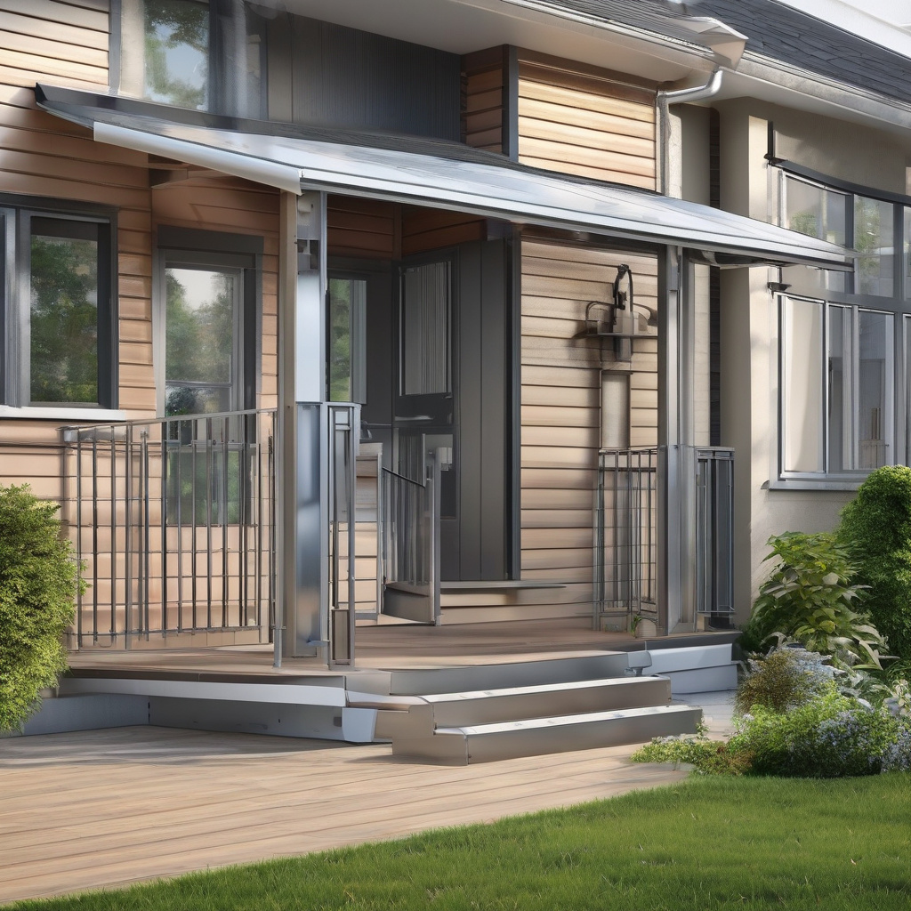 Metal porch construction