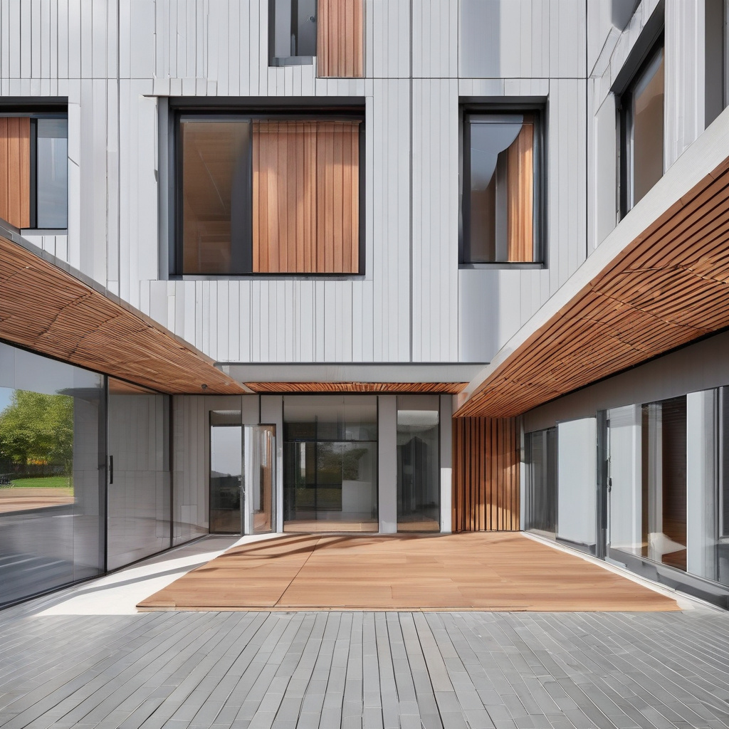 Facade panels ready for installation