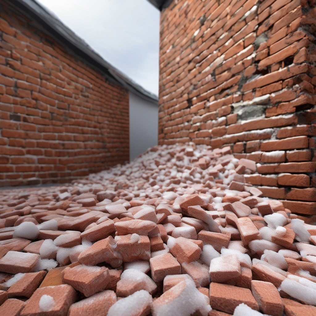 Efflorescence on California Bricks Efflorescence on California Bricks