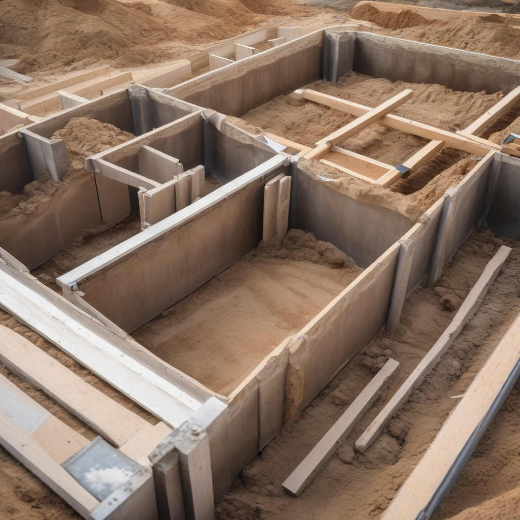 House foundation blueprint design