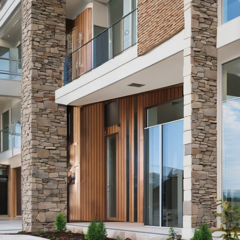Facade panels enhancing architectural detail