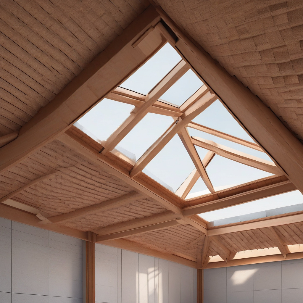 Hip roof architectural details in a Los Angeles home Hip roof architecture detail