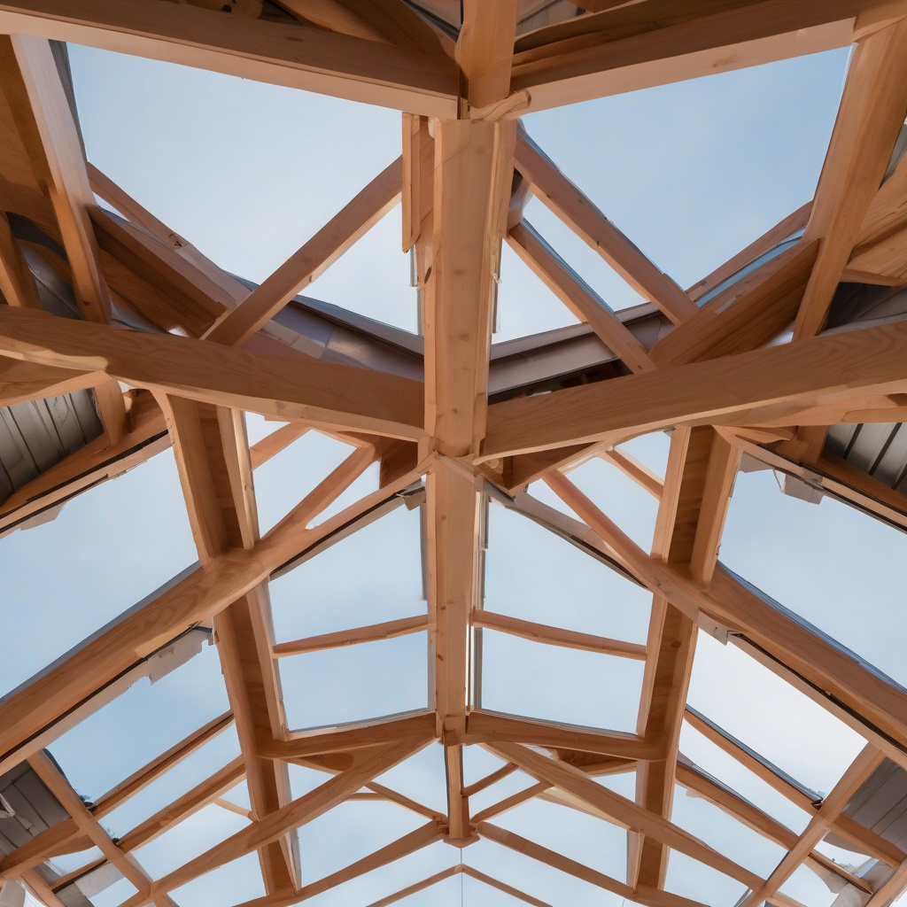 Constructing a hip roof on a Californian home Hip roof construction process