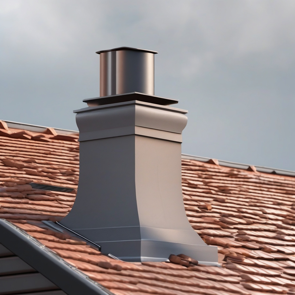 Well-Executed Roof-Chimney Connection well-executed roof-chimney connection